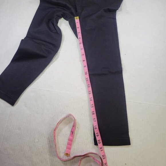 Empetua Black High Waisted Shaping Capri Leggings #42024 Size L - Picture 5 of 5